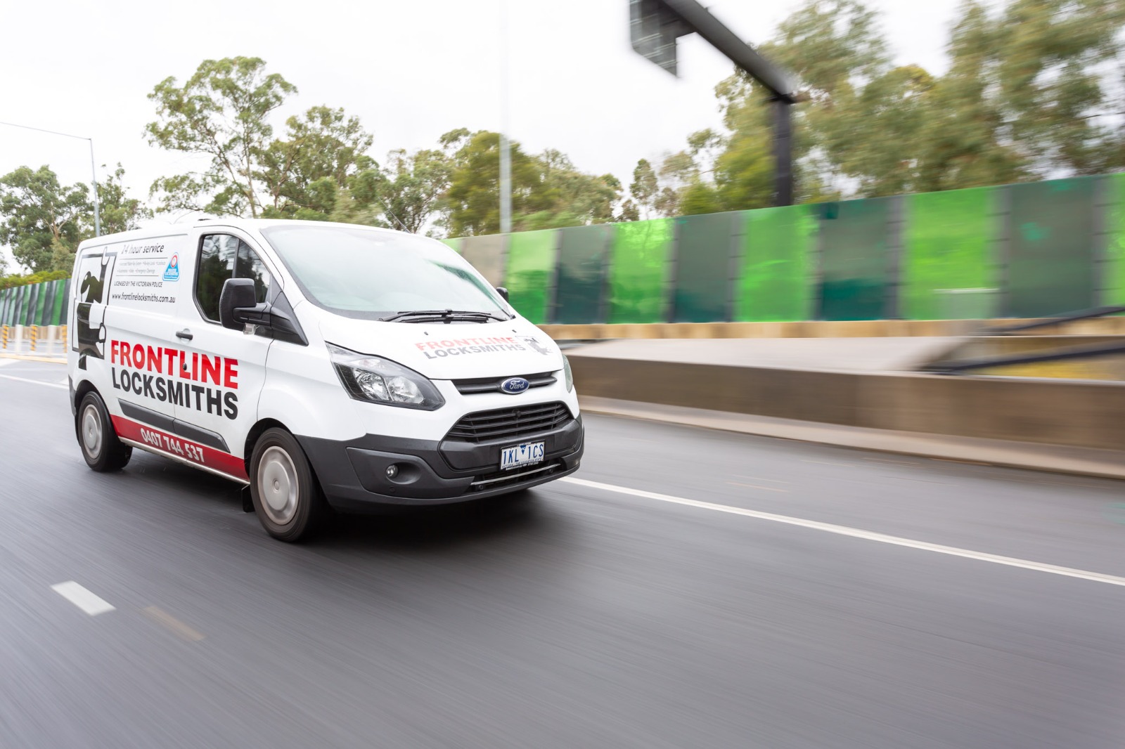 Temporary locksmith fuel surcharge – Frontline Locksmiths van
