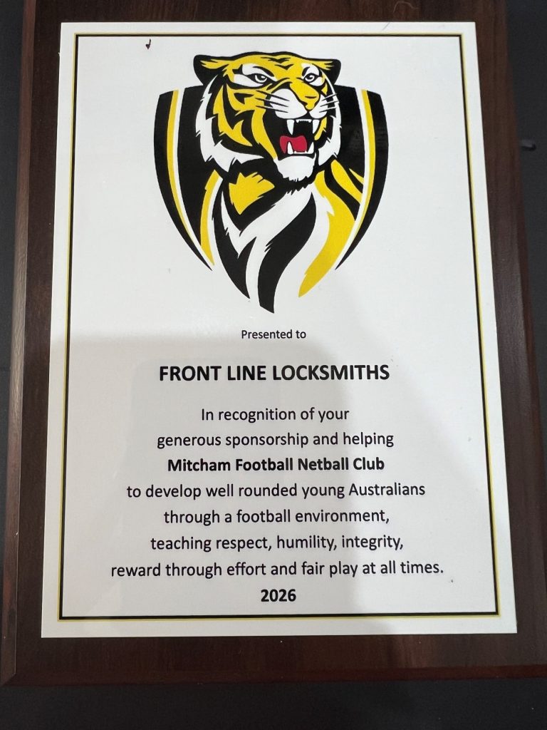 Frontline Locksmiths supporting Mitcham Football Club community