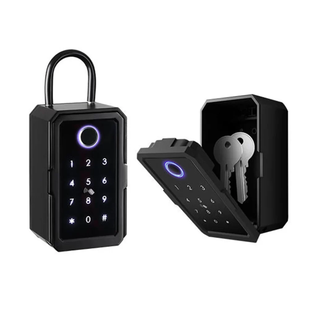 FL-K3F digital key safe installed in a Box Hill apartment common area by Frontline Locksmiths