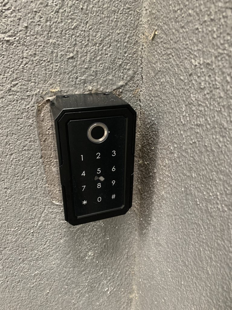 Frontline Locksmiths FL-K3F smart digital key safe installed at a Ringwood property