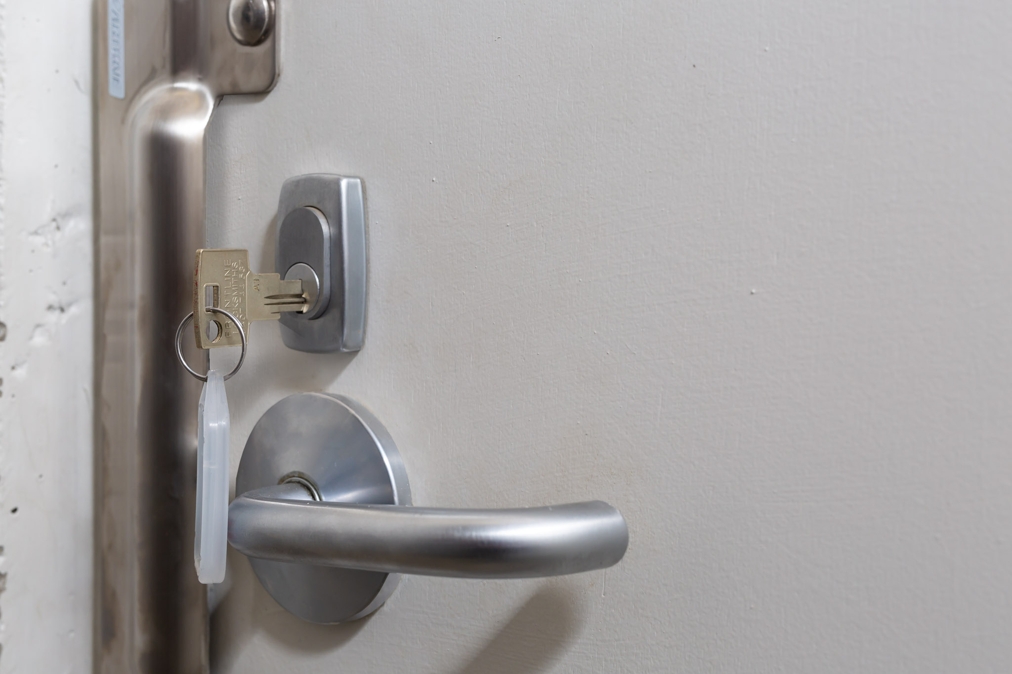 Restricted key fitted to the eye surgery tenancy's door lock, Manningham Medical Centre