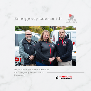 Frontline Locksmiths emergency locksmith van in Ringwood Victoria